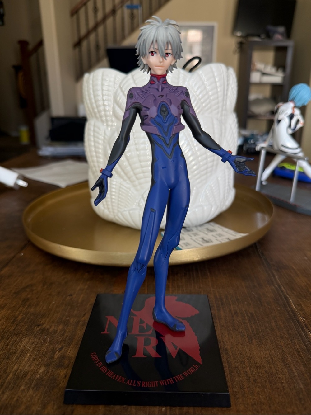 Neon Genesis Evangelion Kaworu Nagisa SEGA Premium Figure NERV Base